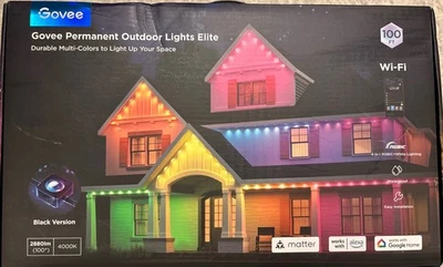 Govee 100ft RGBICW Black Version Permanent Outdoor Lights Elite - Image 1 of 4