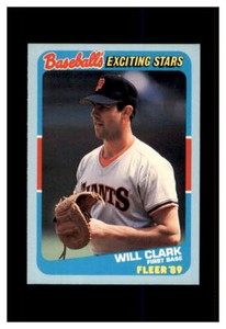 WILL CLARK FLEER 1989 EXCITING STARS #5 OF 44  FREE SHIPPING 50% OFF ADDITIONAL