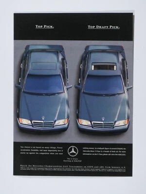 Mercedes Benz Clase C 1995 anuncio impreso original vintage 8,5 x 11" Foto 1 de 4