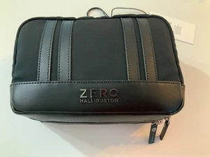 ZERO HALLIBURTON BLACK TRAVEL MEDICINE/GROOMING 9”x 6”x 3.5” CASE VERY LIGHT NEW - Picture 1 of 16