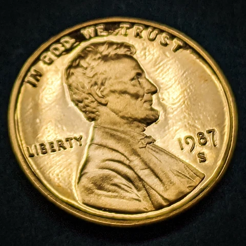 1987-S ***PROOF*** Lincoln Memorial Cent ***GEM*** Cover