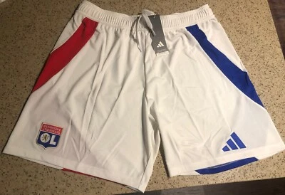 Pantalones Cortos de Fútbol Americano Olympique Lyonnais Lyon Adidas 24/25 NUEVOS CON ETIQUETAS IT6496 2XL Foto 1 de 4