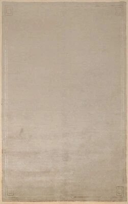 Alfombra oriental nepalí moderna geométrica de lana anudada a mano decoración del hogar 6'x9' Foto 1 de 4