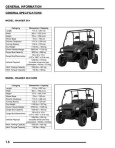 Polaris Ranger 2005 2007 500 EFI Service Repair Manual - Picture 1 of 4
