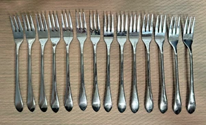 Set of 14 Cocktail Forks Gorham Stainless Steel Flatware Used - Picture 1 of 5