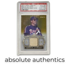 2013 Topps Tribute Reggie Jackson /15 PSA 10 Retired Remnants Gold Game Used