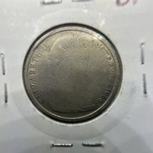 1966 10 Ten Cent Error Coin - Significant Struck Through Grease or Oil - Picture 1 of 2