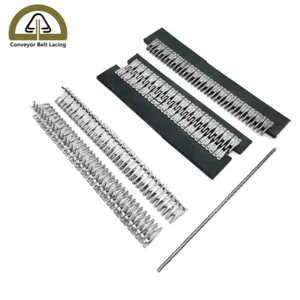 2 PCS  Belt Fastener Stainless Steel Rivet Fasteners Baler Staples Lacing Belt - Picture 1 of 16