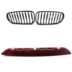 Gloss Black Front Grille 3rd Brake Stop Light Red Fits BMW Z4 03-08 Sporty Style - Picture 1 of 11