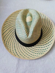 GENUINE ECUADOR "PANAMA HAT" 100% HAND MADE TOQUILLA STRAW 56 CM - Picture 1 of 5