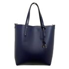 Auth Coach Central Shopper Tote 78217 Dark Navy Leather - Tote Bag