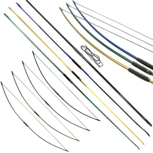 67in. Traditional English Longbow 25-120lbs Archery Straight Bow Target Hunting - Picture 1 of 16