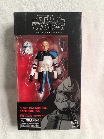 Hasbro Star Wars Clone Captain Rex Black Series 6 Inch Action Figure #59 Sealed Cover
