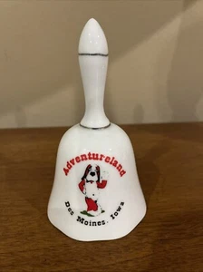 SUPER RARE!!! HTF!!! Vintage 70s Adventureland Park Iowa Bernie Ceramic Bell - Picture 1 of 9