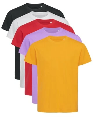 Stedman Organic Cotton Kids Childrens Childs Boys Girls Tee T-Shirt Tshirt