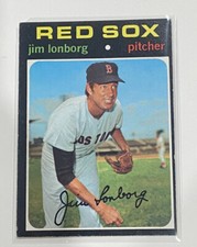 JIM LONBORG 1971 TOPPS BASEBALL CARD #577 BOSTON RED SOX