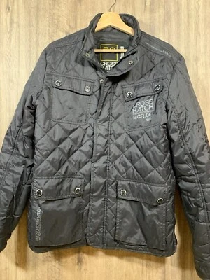 Men's Crosshatch Black Label Grey Quilted Jacket - Siz Medium - Image 1 of 4