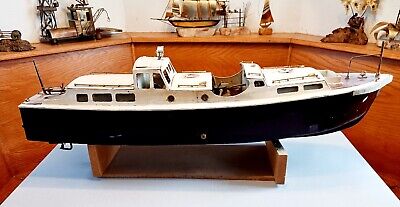 HUGE 34    Vintage Antique RC Miles Special Engine Wooden Model Ship Yacht Boat  • 599$