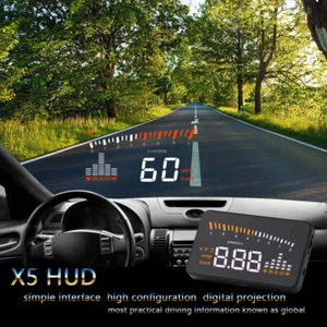 Car HUD Head Up Display OBD2 EOBD Projector Windshield Car Voltage Speed Alarm - Picture 1 of 10