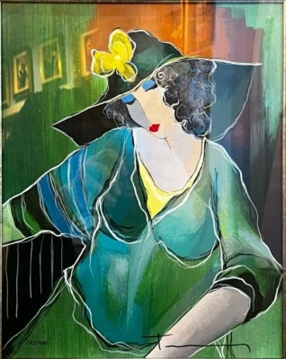 Serigrafia Itzchak Tarkay "Feeling and Soul", assinada à mão - Imagem 1 de 4