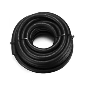 5/16" Fuel Hose Line Push Lock NBR Rubber SAE 30R7 25FT 300PSI Black 8MM - Picture 1 of 13