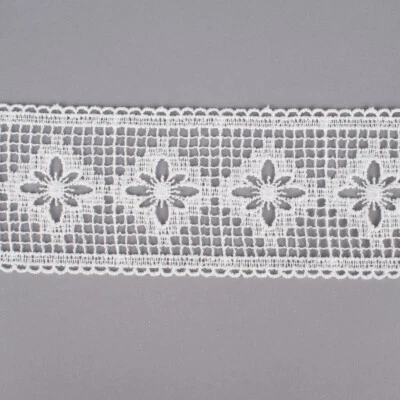 Borte Häkelborte Häkelspitze Einsatz creme Blume 10cm  - Bild 1 von 2