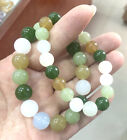 certificate 100% Natural Hotan Jade A JADE Bead Beads Bangle Bracelet 10-12mm