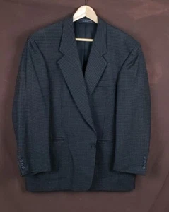 Gianfranco Ruffini Italy Blazer 100% Wool Dark Gray Mens Size 44S - Picture 1 of 21