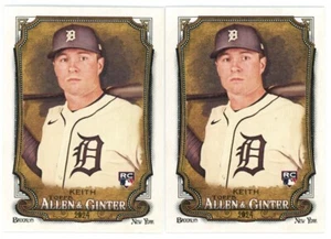 2024 Topps Allen & Ginter #279 COLT KEITH DETROIT TIGERS RC 2 Card LOT - Picture 1 of 1