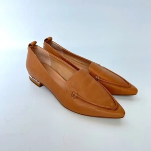 Mocasín Franco Sarto Talla 6.5 Cuero Marrón Tostado Punta Clásico Preppy Chic - Imagen 1 de 6