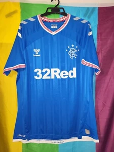 Hummel Glasgow Rangers Home Football Shirt jersey mens size XXL 2XL - Picture 1 of 10