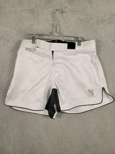 Hayabusa Hex Mid-Thigh Fight Shorts White - Picture 1 of 12
