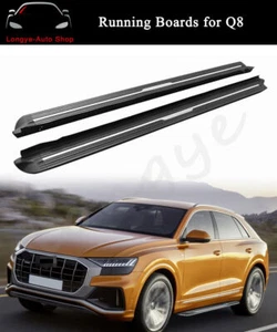 2 STCK. Trittbretter Side Step Nerf Bars Pedale passt für Audi Q8 202-2023 - Picture 1 of 6