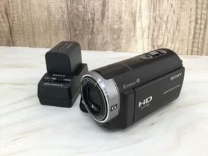 SONY HDR-CX370V Handycam Digital HD Video Camera Recorder 64GB Brown Used Japan - Picture 1 of 3