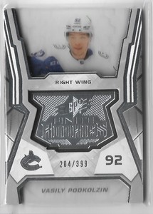 VASILY PODKOLZIN #204/399 FINITE ROOKIES 2021-22 SPx Hockey #F-43