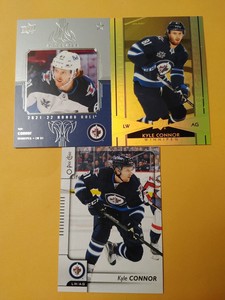Kyle Connor Winnipeg Jets 3 Card Lot Gold Etching Superstar Honor Roll OPC 