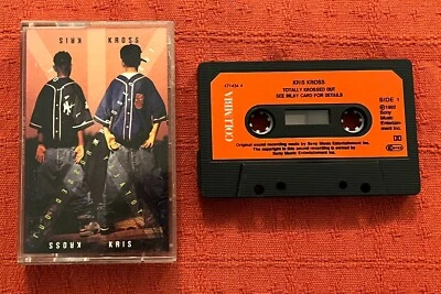 KRIS KROSS - UK CASSETTE TAPE WITH PAPER LABELS - TOTALLY KROSSED OUT - Image 1 of 4