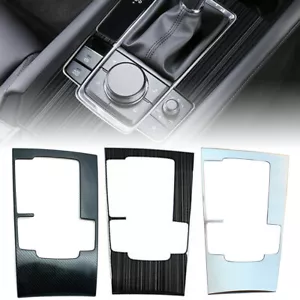 Black Stainless Steel Inner Gear Shift Box Panel Cover Trim For Mazda 3 2019-20 - Picture 1 of 13