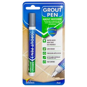Grout Pen Grey Tile Paint Marker: Waterproof Tile Grout Colorant and Sealer Pen - Picture 1 of 9