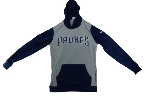 MLB San Diego Padres Long Sleeve Hooded Shirt Adult M  Promo Hoodie Toyota Cover