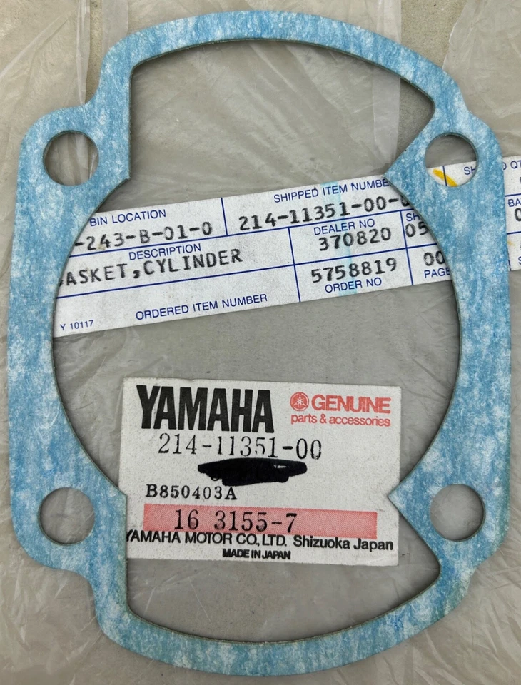 OEM Yamaha Engine Cylinder Gasket Seal Base DT3 DT1 DT1S DT1C-MX DT1E DT1MX DT1E - Image 1 of 2