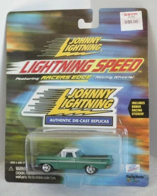 Johnny Lighting Lightning Speed w/Racers Edge Wheels 1959 El Camino Green - Image 1 of 4