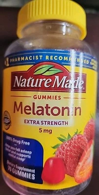 Nature Made Melatonin 5 mg, 70 Gummies Exp 12/2026 - Image 1 of 4