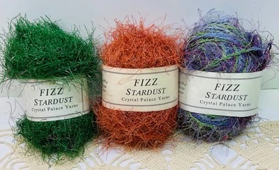 Crystal Palace Yarns Fizz Stardust Yarn Lot of 3 Green,Rust,Purple VariegatedNew - Image 1 of 4