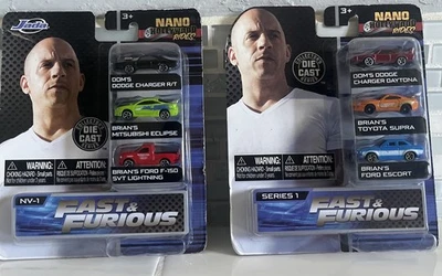 Jada Nano Hollywood Rides Fast And Furoius 2 Sets Collectors Die Cast New Condit - Image 1 of 4
