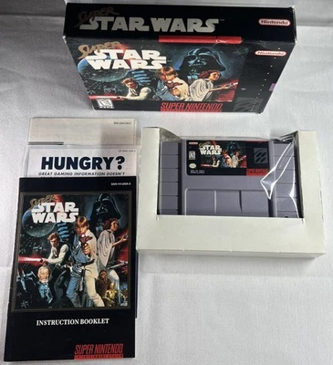 Super Star Wars (Super Nintendo SNES) CIB Complete w/ Manual! Tested! US Version - Image 1 of 4