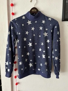Spirit Halloween Kids Blue Star Coraline Sweater Size Large - Picture 1 of 9