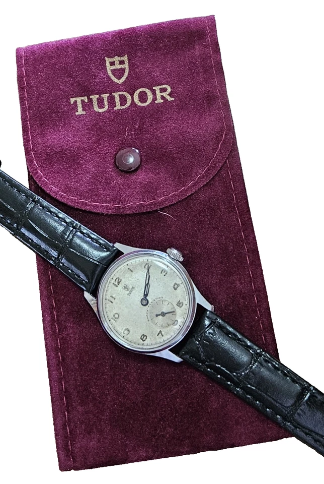 Rare Tudor Small Rose Shock Resisting 15 Jewels Vintage Mens Wrist Watch - 1950s - Изображение 1 из 4