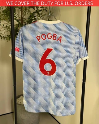 Camiseta de fútbol visitante auténtica Pogba Manchester United 2021/22 Adidas hombre M ig93 Foto 1 de 4