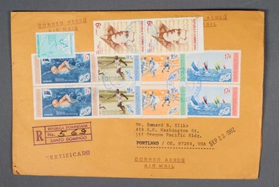 MayfairStamps República Dominicana 1982 Juegos Olímpicos de Verano Combo Santo Domingo Registro Foto 1 de 2